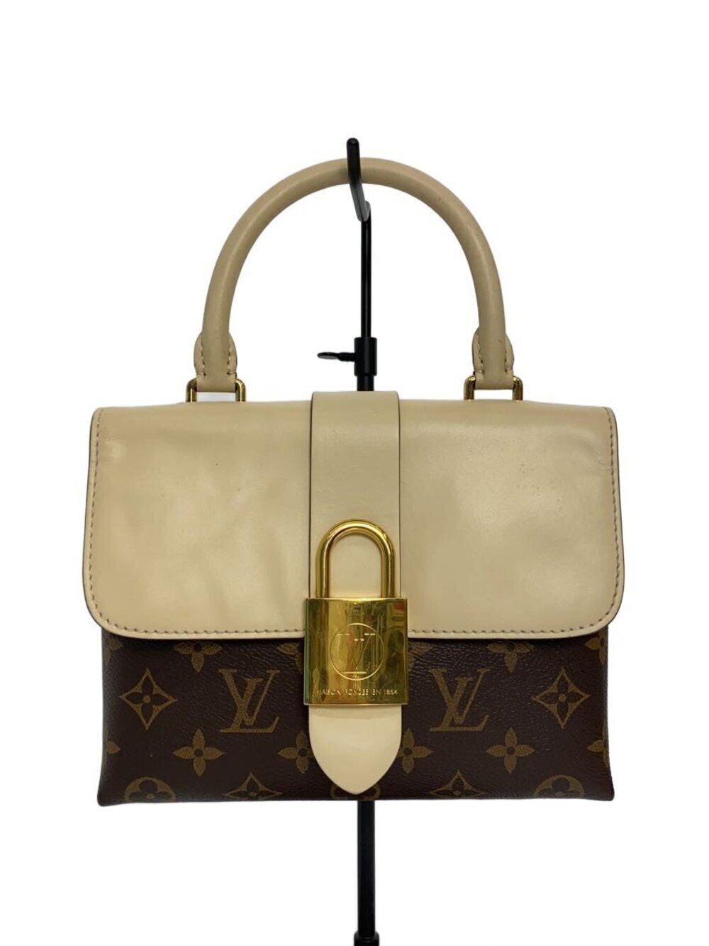 Louis Vuitton Locky Leather Monogram Canvas Pink Shoulder strap
